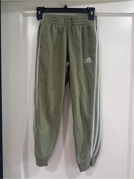 adidas Other - adidas Kids Olive Green Jogger Pants with White Three Stripes M